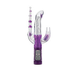 Wild Orgasm Twin Teasers Waterproof 5.25 Inch Purple